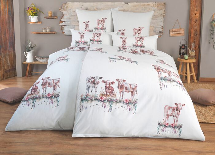 Beddengoedset van polykatoen met ritssluiting 