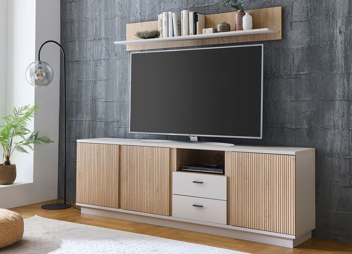 Geweldig tv-longboard met wandplank 