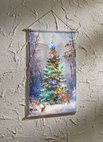 Verlichte muurschildering 