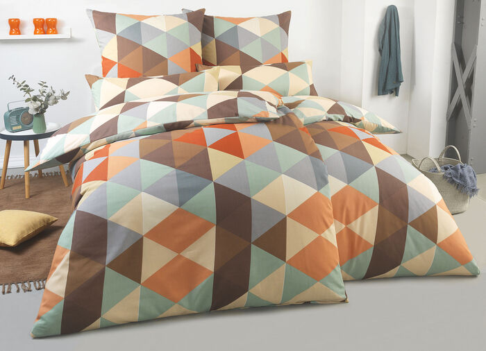 Kleurrijke polykatoenen beddengoedset