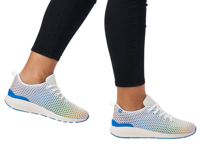 Rieker sneakers met regenboog kleurverloop WIT-MULTICOLOR