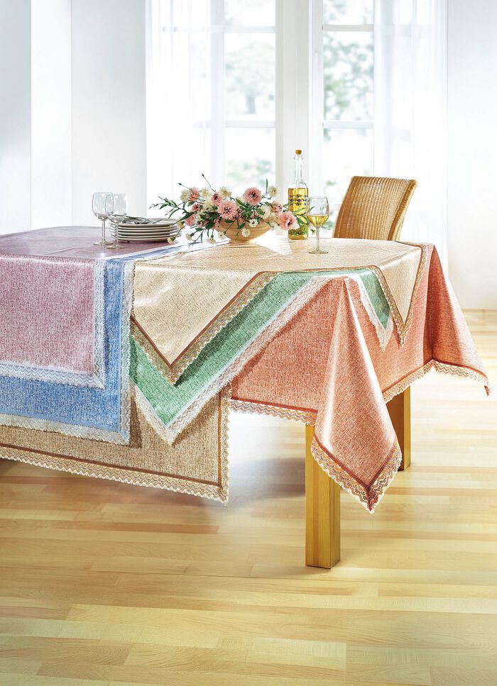 Tafelzeil van tafelzeil met gehaakte rand 