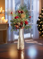 Minibloemstukje in vaas 