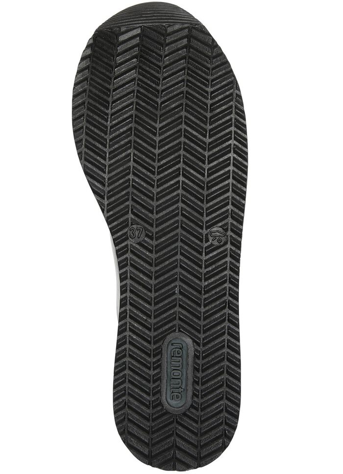 Remonte sneakers met effectieve vetersluiting ZWART