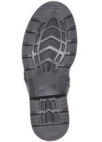 Andrea Conti-laarzen met een donzige omslagkraag ZWART