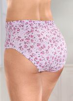 Verpakking van vier slips met bloemenmotief 