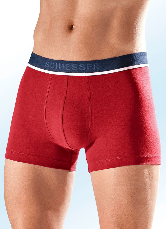 Schiesser drietalige boxershorts met elastische tailleband 