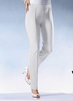 Broek met smalle zoom in 15 kleuren ECRU