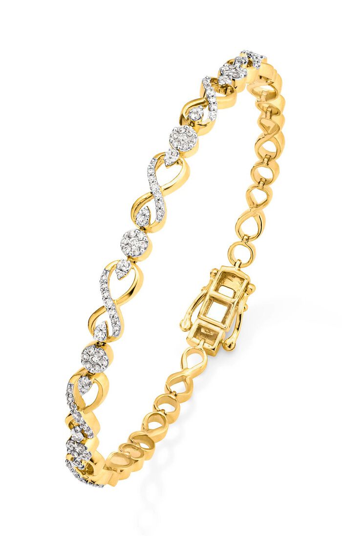 Armband met 115 diamanten 