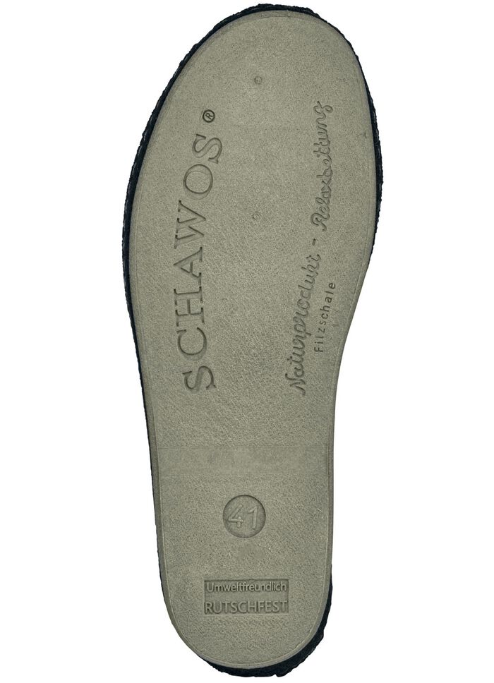 Gevoerde herenpantoffels, met nieuwe wol 