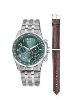 Draadloze solar chronograaf met verwisselbare band 