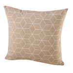 Moderne kussenhoezen in jacquardkwaliteit BEIGE