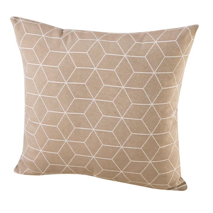 Moderne kussenhoezen in jacquardkwaliteit BEIGE