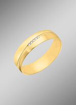 Elegante trouwring glanzend/mat 