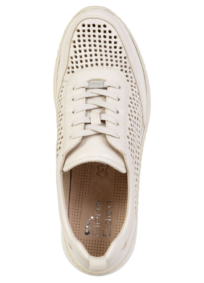 ELENA EDEN, zomerse damessneakers, breedte H, met uitneembaar voetbed BEIGE