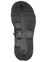 Rieker, sportieve damessneakers, breedte G, met uitneembaar voetbed ZWART