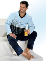 Set van twee pyjama's met V-hals 