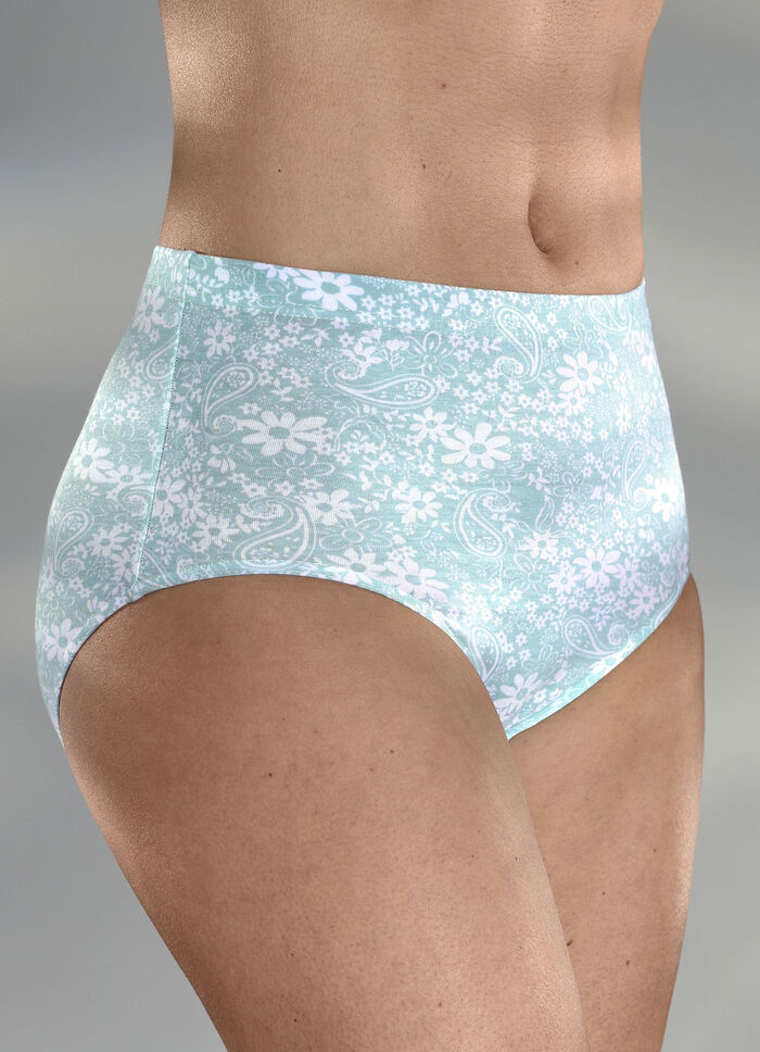 Pak van vier slips met bloemenprint 