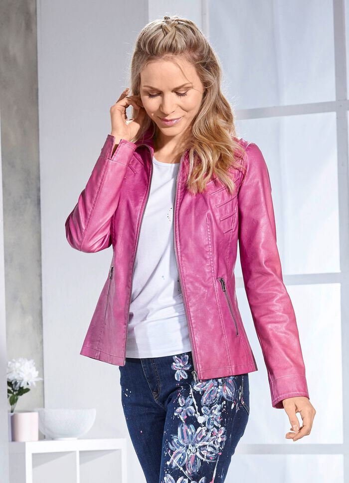 Kort jasje van imitatienappaleer 