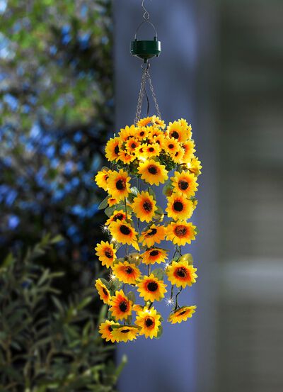 LED hangmand "Zonnebloemen" 