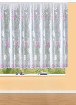 Bloemenraamrolgordijn met universeel raillint 