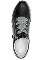 Remonte sneakers met effectieve vetersluiting ZWART