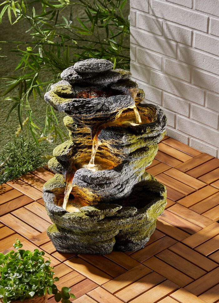 Fontein met pomp en verlichting 