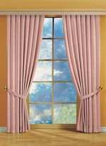 Raamdecoratie gemaakt van zware thermische chenille kwaliteit ROS&Eacute;