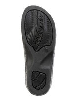 Laurina pantoffels gemaakt van geruit textielmateriaal GRIJS