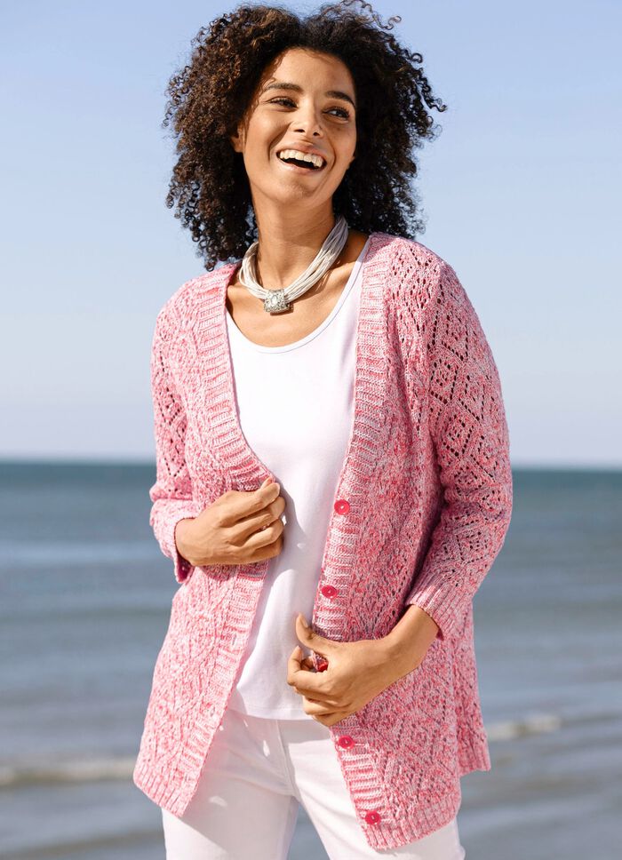 Vestje van melange garen HUMMERWIT