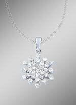 Prachtige sneeuwvlokhanger met 31 diamanten 