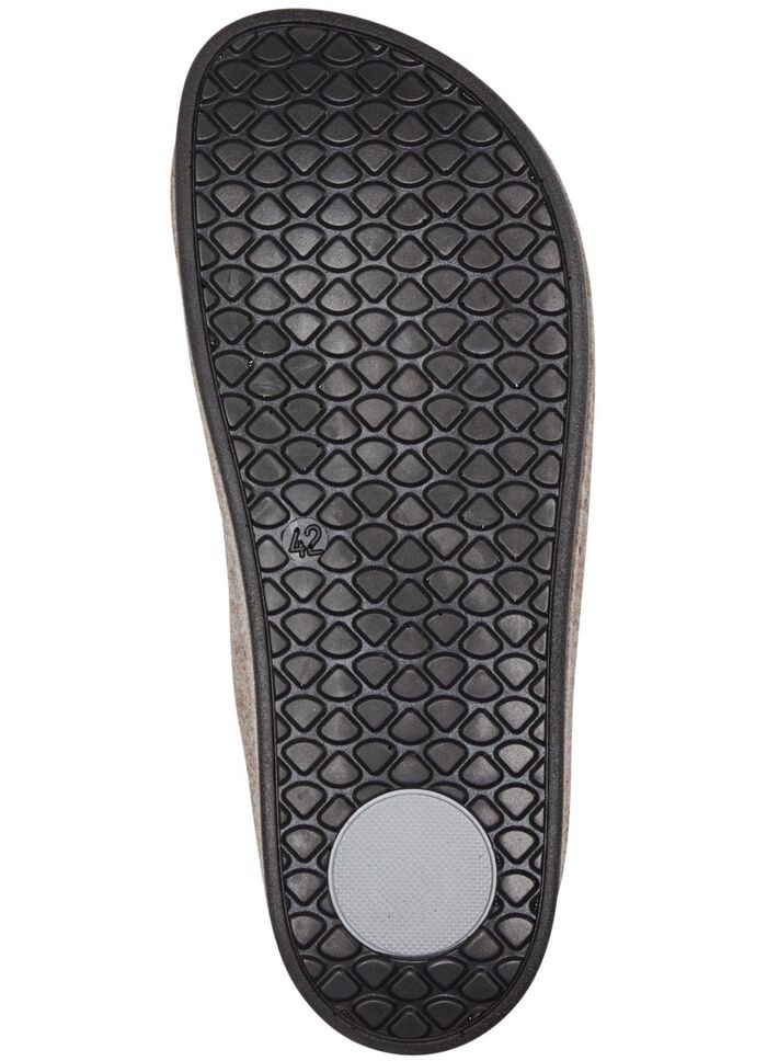 Mubb pantoffels gemaakt van echt wolvilt BEIGE