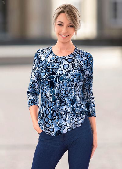 Shirt met 3/4-mouwen 