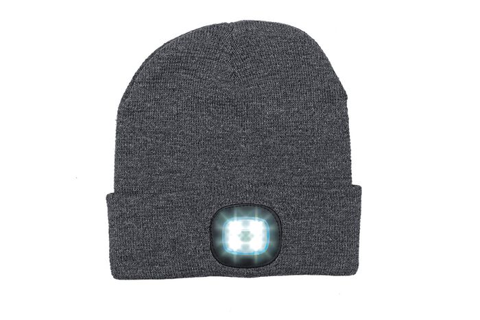 Modieuze hoed met ge&iuml;ntegreerde, afneembare LED-lamp 