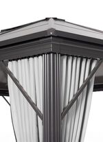 Weerbestendig koepelpaviljoen met stabiel frame 