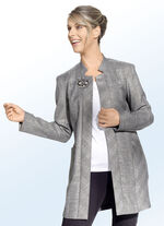 Lange blazer met glencheck-design 