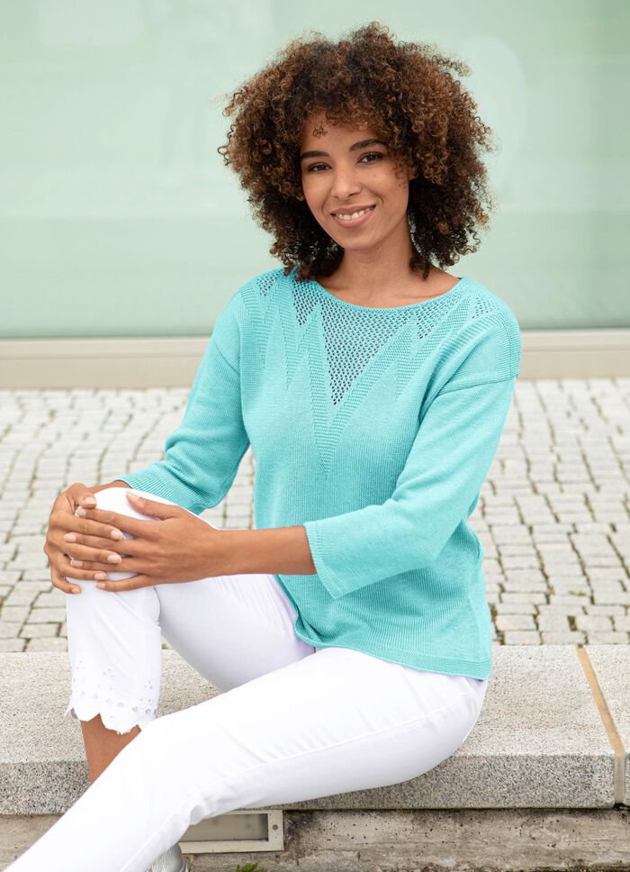 trui met een subtiele glans 