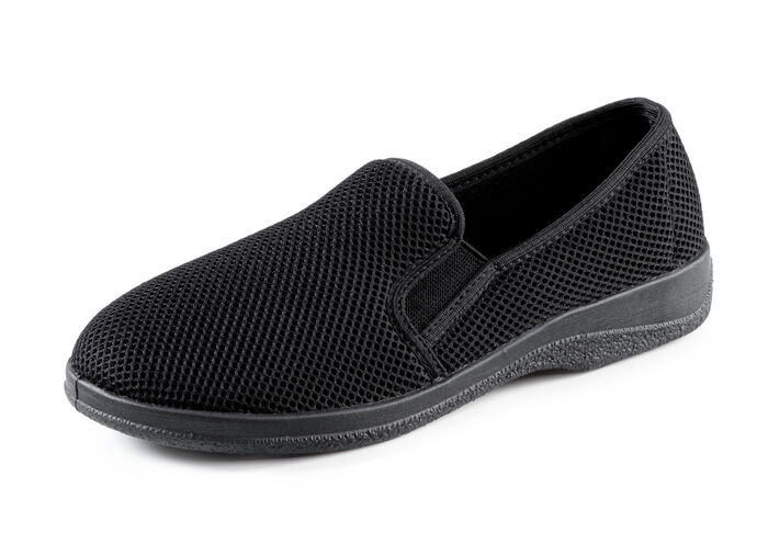 Lichtgewicht herenpantoffels met elastische band SCHWARZ