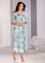 Nachthemd, enkellengte en driekwartmouwen 