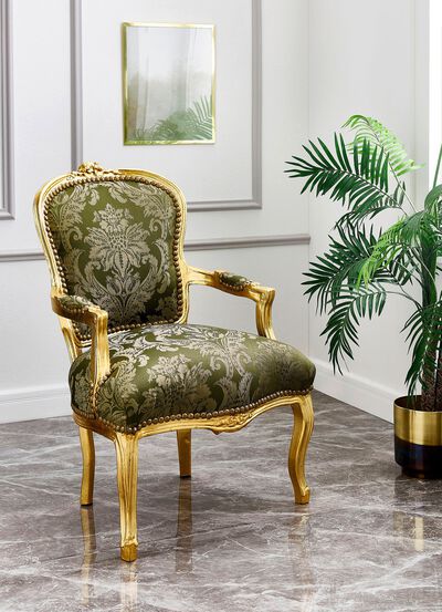 Fauteuil met bloemenpatroon 