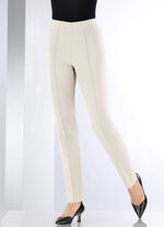 Broek met smalle enkelwijdte BEIGE