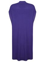 Lang gebreid kasjmier vest 