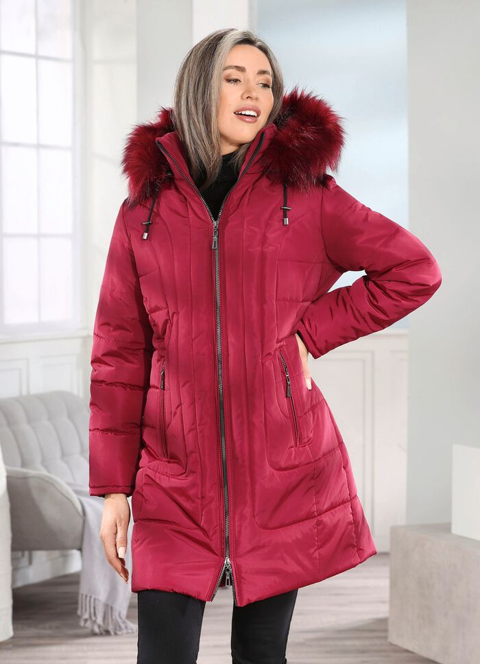 Korte jas met 2-weg ritssluiting 