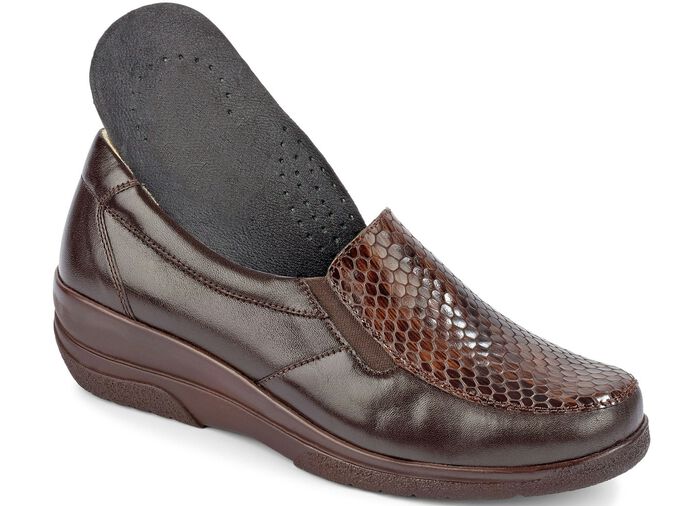 Gemini pantoffels met exotisch reptielreli&euml;f BRUIN