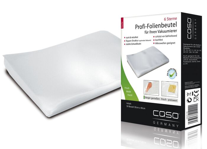Foliezakken, 50 stuks, voor Caso vacumeermachines 