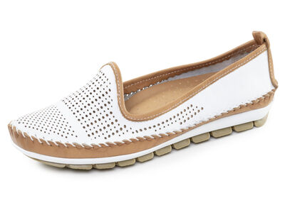 Gemini, zomerse damespantoffels, breedte G, met uitneembaar voetbed 