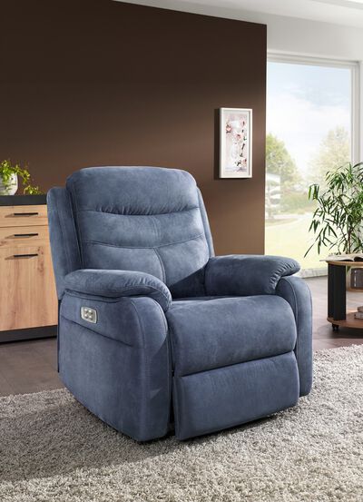 Elektrisch verstelbare tv-fauteuil met motor en opstahulp 