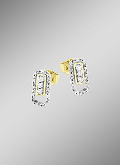 Chique oorbellen met diamanten 