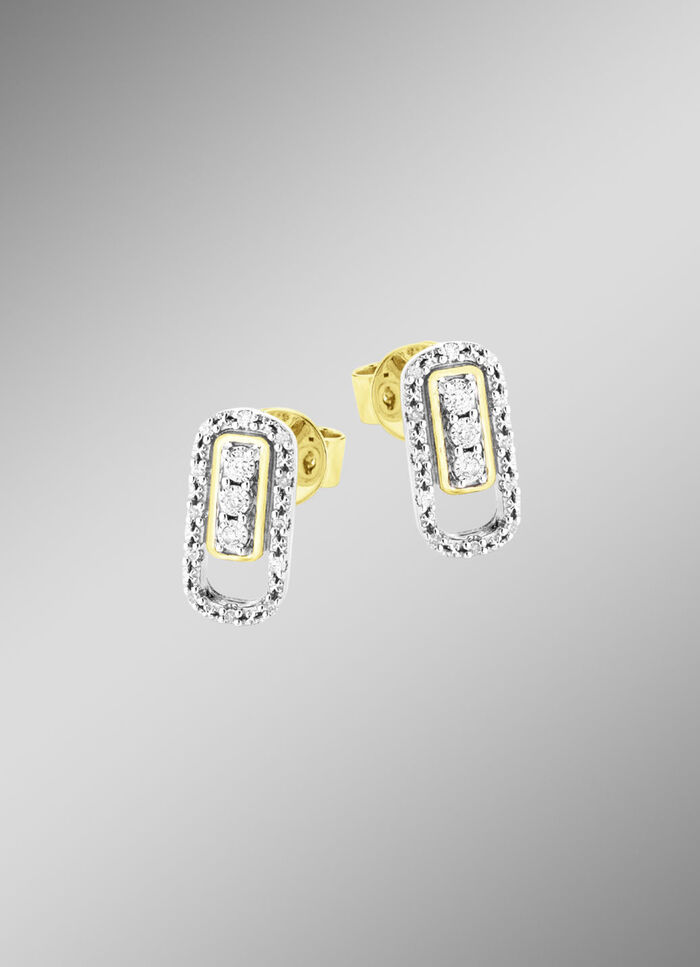 Chique oorbellen met diamanten 