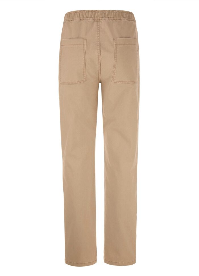 Comfortabele pull-on broek in 3 kleuren BEIGE